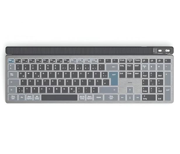 HAMA Klawiatura MULTI-DEVICE WK-750 czarna - 1331337 - zdjęcie
